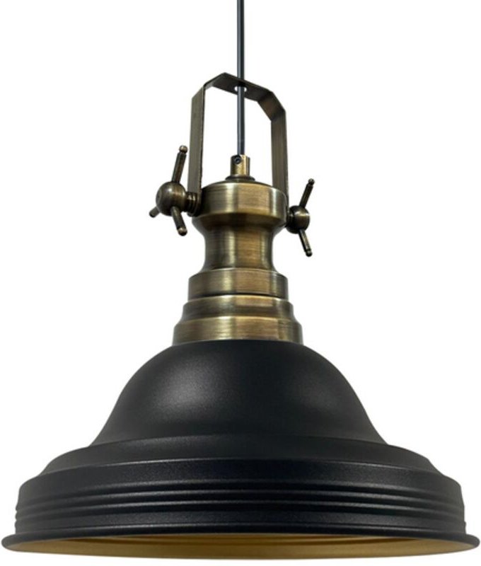 Ulmete Schlichte Schwarze Pendelleuchte, Kronleuchter für Wohnzimmer, Büro, Hotel, Restaurant, Vintage-Design