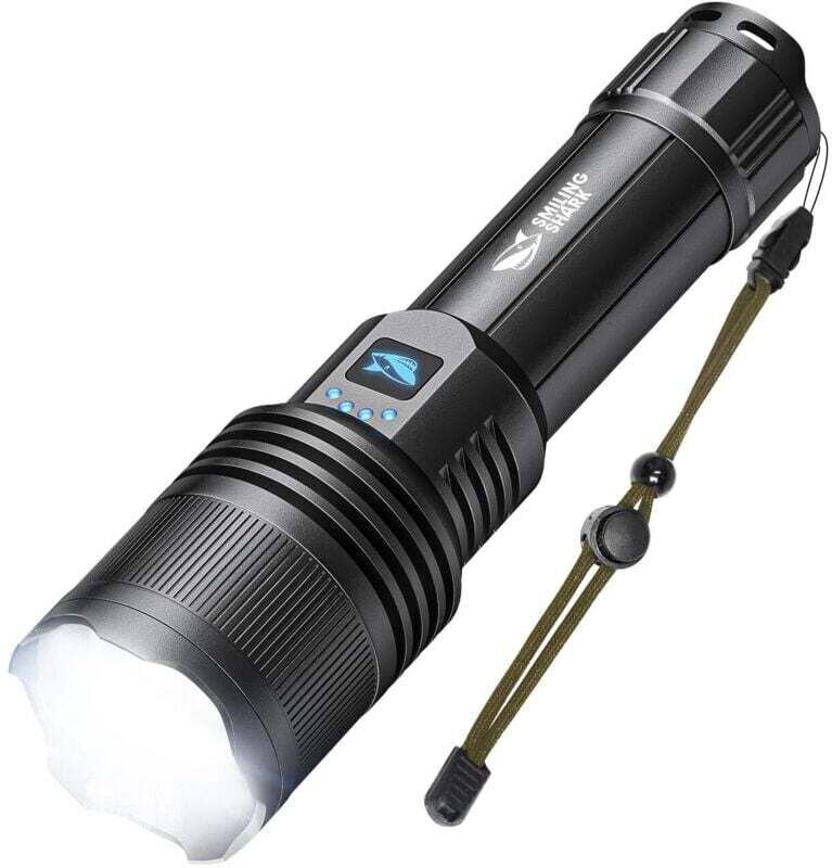 Wiederaufladbare LED-Taschenlampe, 5000 Lumen, ultrahelle Mini-LED-Taschenlampe für Camping und Wandern, wasserdichte tr...