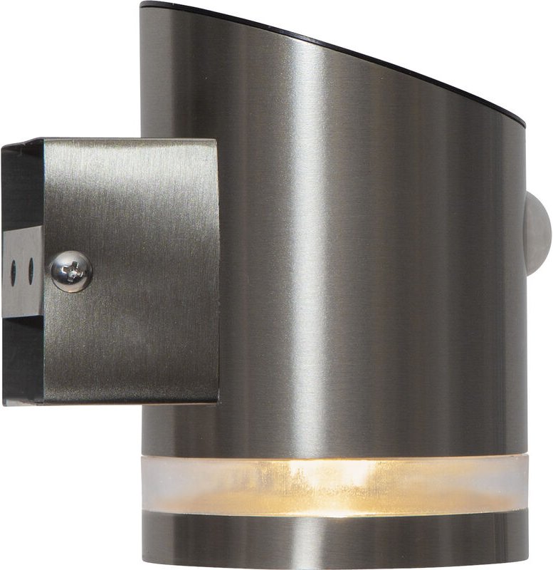 LED-Solar-Wandleuchte Venicini, Edelstahl, mit Bewegungsmelder