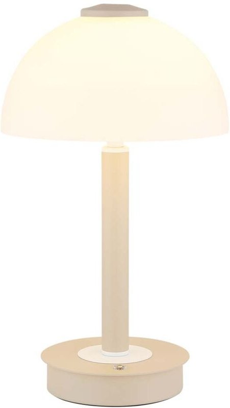 Tischlampe Nachttischlampe Tischleuchte Touchdimmer Leselampe sand LED H 31,5cm