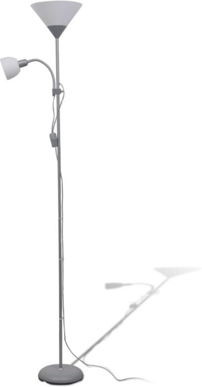 vidaXL Stehlampe Grau