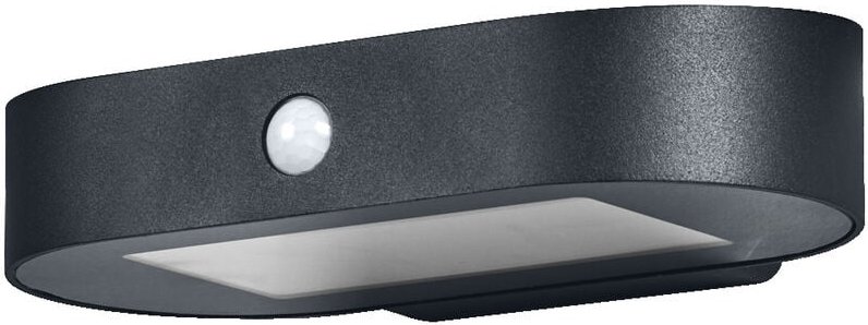 Endura Style Kleine Oval Solar-Wandleuchte, warmweißes Licht (3000K), integrierter Sensor, ohne Strom nutzbar, lange Lau...