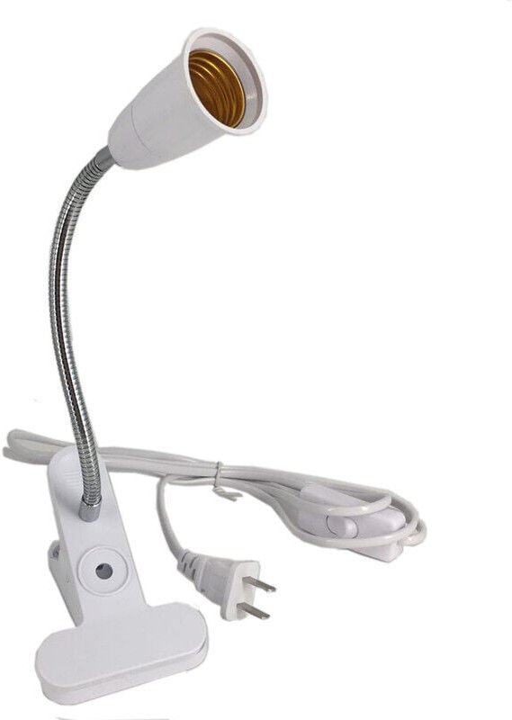 Universal-LED-Klemmleuchte mit E27-Schraubgewinde, Pflanzenleuchte, Fülllichtzubehör, 40 cm Rohr, feuerfest