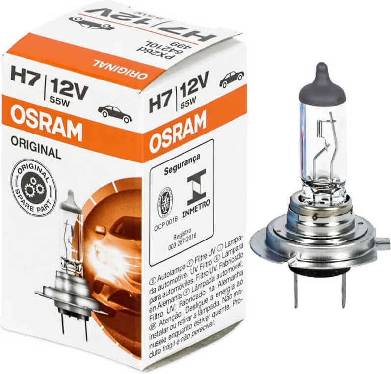Osram - Automotive 64210L Halogen Leuchtmittel Original Line Longlife H7 55 w 12 v