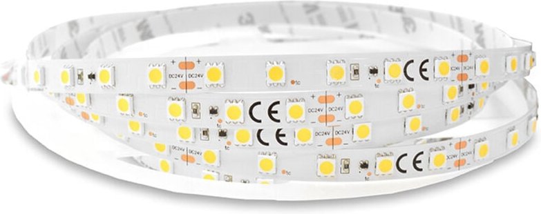 Streifenbänder 12,4 W/m - 5 Meter 60 LED Breite 10 mm - 6000K Kaltweiß - IP65