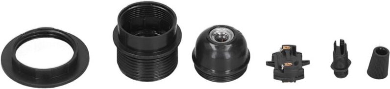 Qcwwy Retro-Lichtfassungen, Ersatzteil für Pendelleuchtenfassungen, Halbgewinde-Schraubenmund mit Kordelschlaufe, geeign...