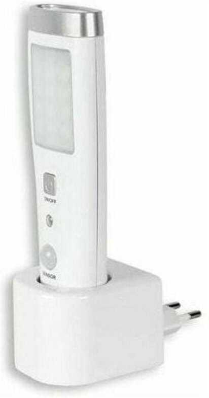 Lampe de poche à induction d'urgence Lampe Torche à Détecteur de Présence Angle Détection 60° 15 LED Rechargeable Batter...