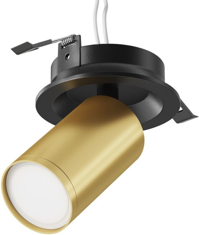 Maytoni Focus S Einbaustrahler Schwarz, Messing 1xGU10