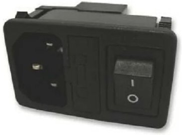 Multicomp - JR-101-1-FRSG-02 Stromeingangsstecker 250 vac 10 a – IEC-Serie – Schalttafelmontage