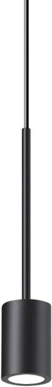 Ideal Lux - archimede Integrierte LED-Zylinder-Pendelleuchte, Schwarz, 250 lm, 3000 k