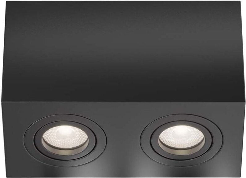 Thumbnail - Maytoni - Deckenleuchte Aufbaulampe Deckenlampe Esszimmerleuchte 2 flammig schwarz l 20 cm