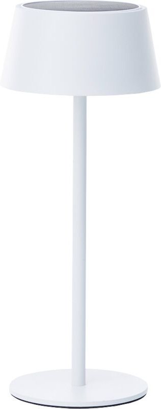 Picco Solar Tischlampe Outdoor 30cm Weiß – led Außentischleuchte mit usb & Akku, Dimmbar in 3 Stufen, IP44 Wassergeschüt...