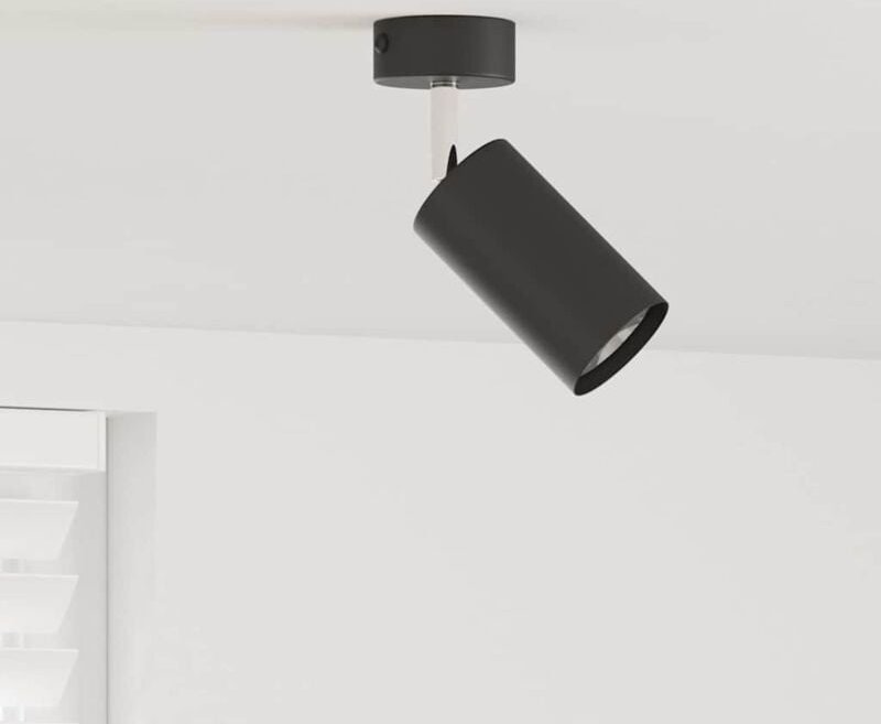 Deckenstrahler Schwarz 6 x 6 x 16.5 cm Stahl Vidaxl