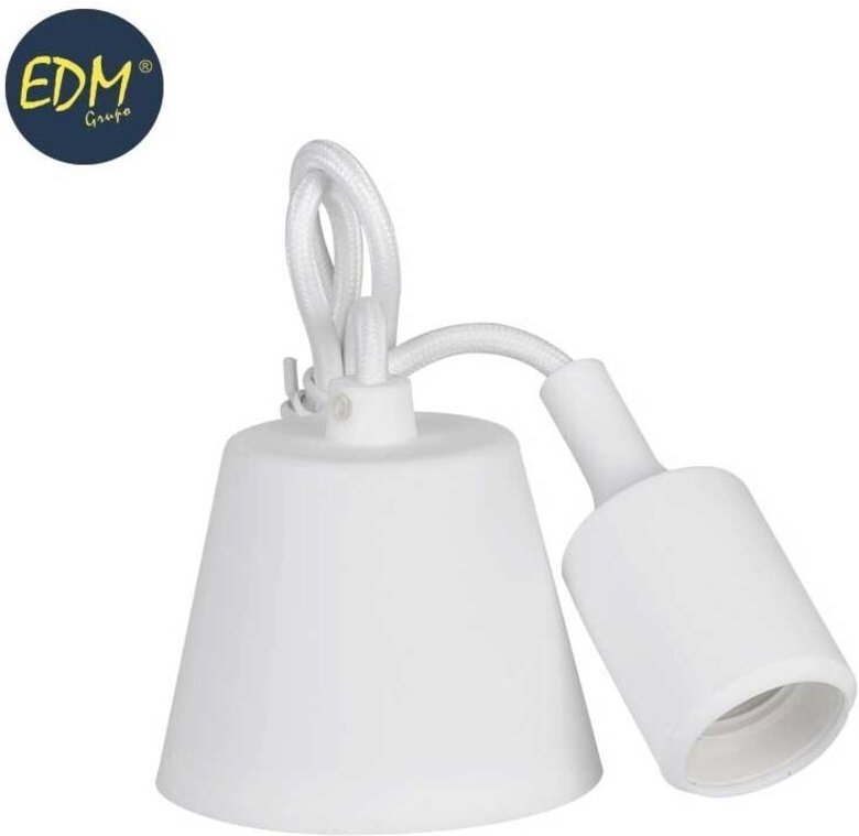 Silikonpendel, E27, 60W, weiß (984cm) EDM 32420
