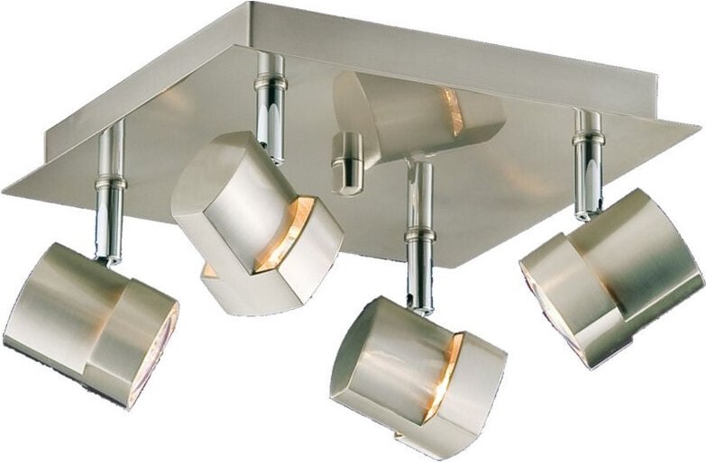 Cristalrecord - Deckenleuchte 4 Scheinwerfer moka nickel satin crystal record 001-2150-4-053