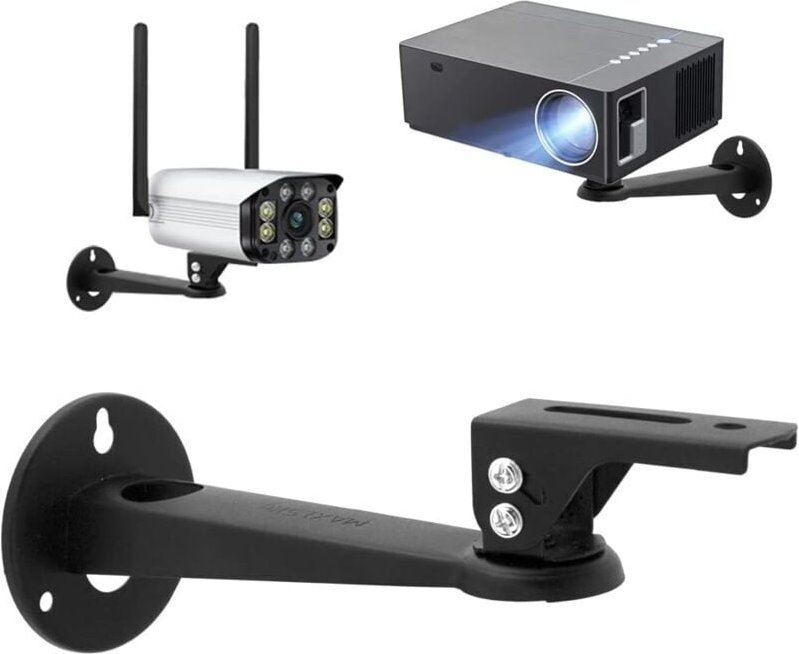 1 Stück 17 cm Karbonstahl – 360° verstellbare Projektor-Deckenhalterung mit M4-Schrauben für Kamera/Projektor/Webcam, sc...