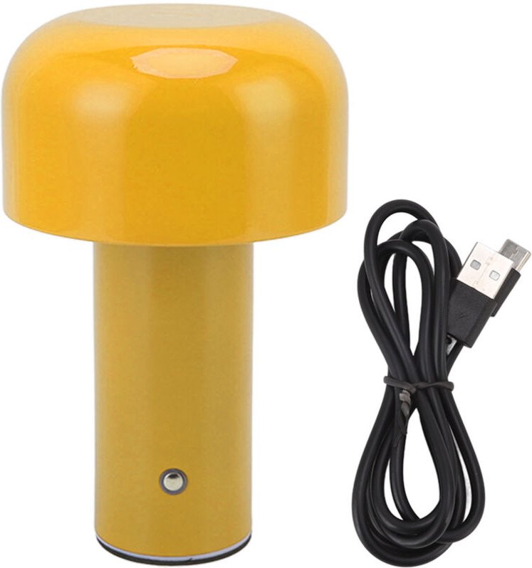 Stimmungsleuchte für den Schreibtisch, wiederaufladbare LED-Schreibtischlampe mit USB-Kabel für das Schlafzimmer (Goldge...