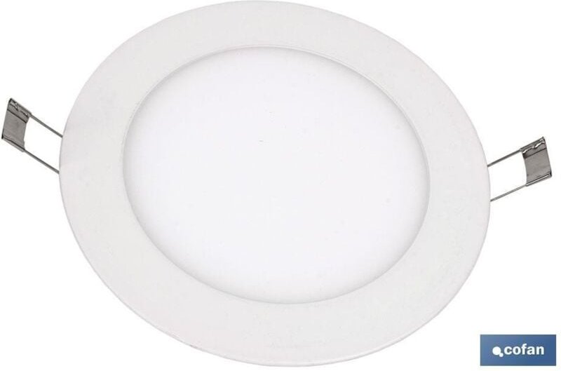 Weißes Einbau-Downlight 6w Ø120 mm