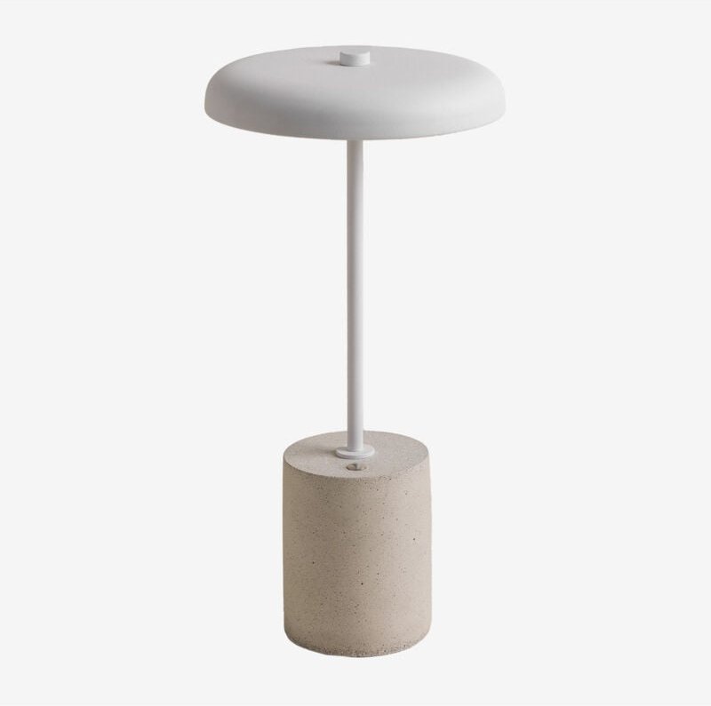 Sklum - Kabellose LED-Tischlampe für den Außenbereich Tamila Weiss