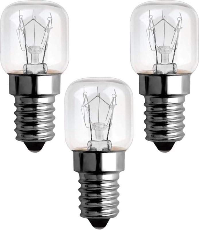 ZVD - E14 15W Glühlampe, Warmweiß 2700K, AC220V-240V, Pygmäenlampen für Backofen, Mikrowelle, Salzlampe (3 Einheiten)