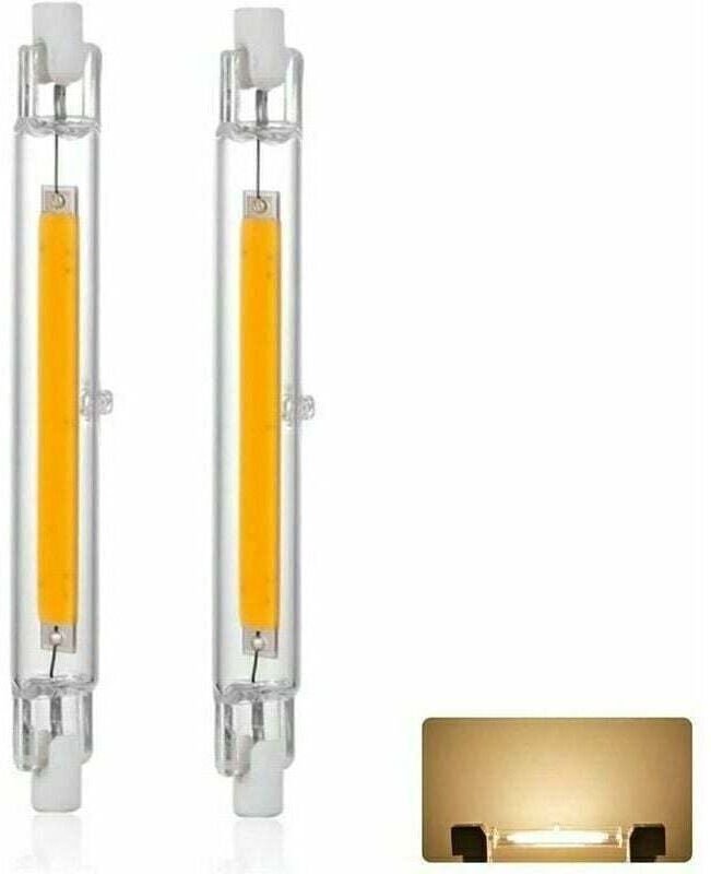 R7S 118 mm 20 W dimmbare LED-Lampe, warmweiß (3000 K), 3000 lm, linearer Ersatz für J118 300-W-Halogenlampe, 360°-Beleuc...