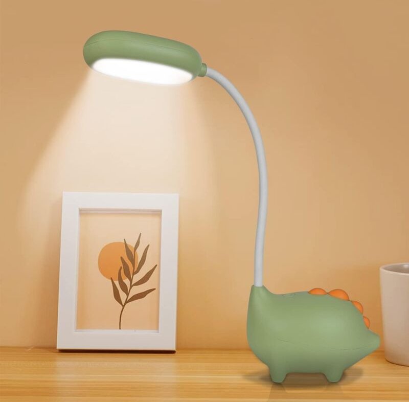 LED-Schreibtischlampe, Kinder-Schreibtischlampe, dimmbar, augenschonende Nachttischlampe mit Berührungssensor, 3 Helligk...