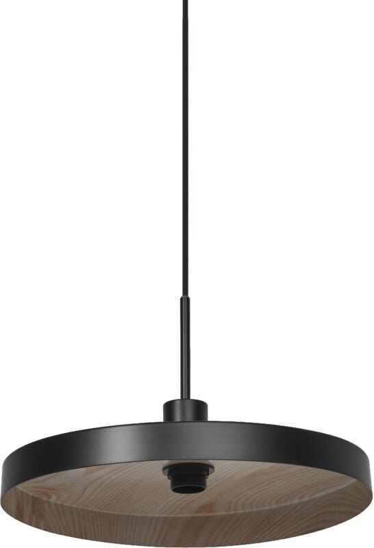 Decor Plate Pendant E27 Black Wood Decor - Ledvance