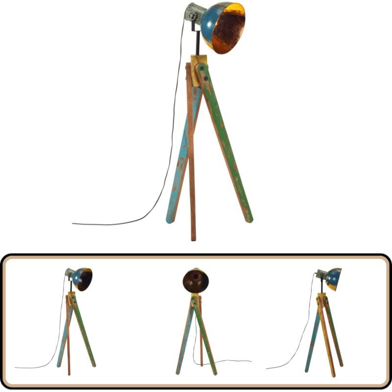 Stehleuchte 25 W Mehrfarbig 45x45x120 cm E27 - Industrielampen - Stehlampe - Wohnraumleuchte - Vintagelampe - Designlamp...