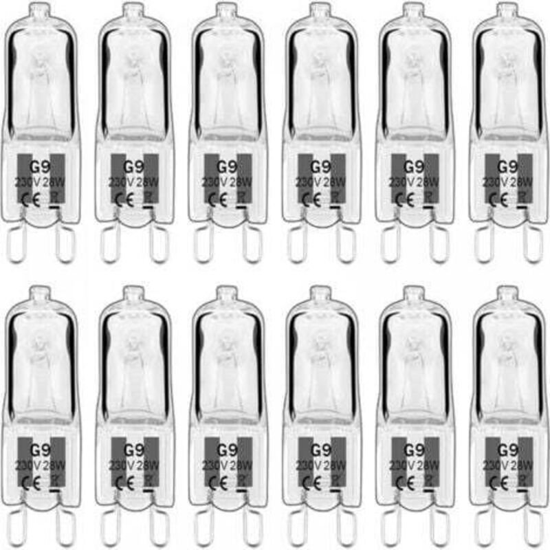 G9 LED Lampe, G9 Halogen Lampe 28W 230V, 350LM 2700K Warmweiß Dimmbar, G9 Kapsel Birnen, für Lüster, Landschaft Lampen, ...