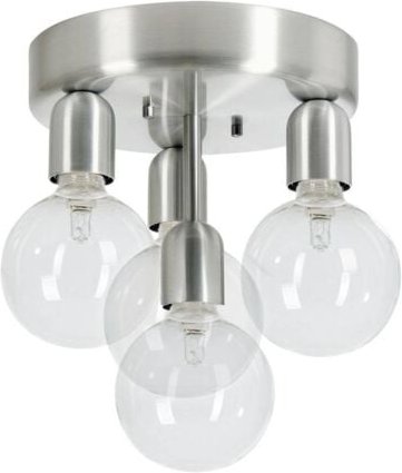 Thumbnail - Belid - Regal - 4 Light Flush Globe Deckenleuchte Gebürstetes Aluminium, geschliffen, E27