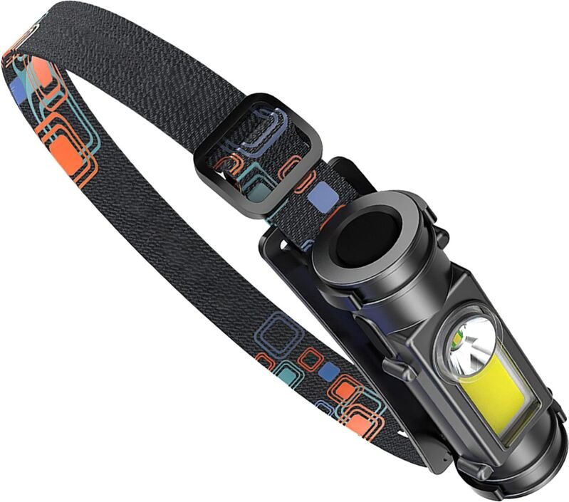 LED-Stirnlampe, USB-aufladbare Stirnlampe, 850 Lumen, Frontlicht, IPX4, wasserdichte Lampe