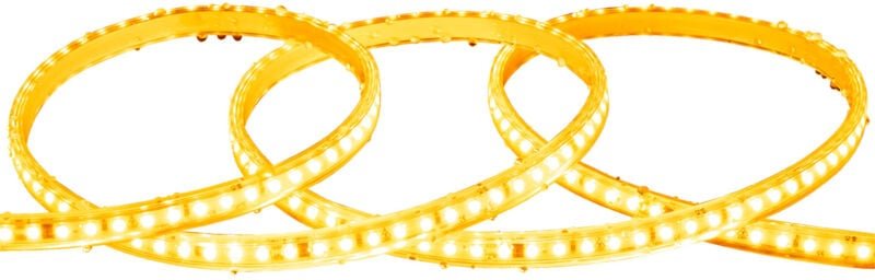 Thumbnail - LED-Streifen Dimmbar 220V SMD Selbstgleichrichtend 120 LED/m 10W/m 1000lm/m Breite 12mm Schnitt 10cm IP65 nach Maß 2200K...