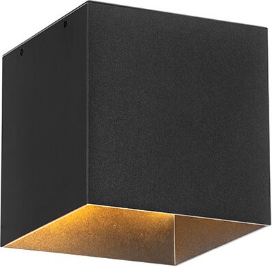 Außenwandleuchte schwarz mit Abblendlicht und Sensor auf Solar - Charlotte