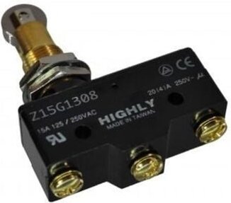 Mikroschalter mit Längsringschalter 20A/250Vac ON-(ON)