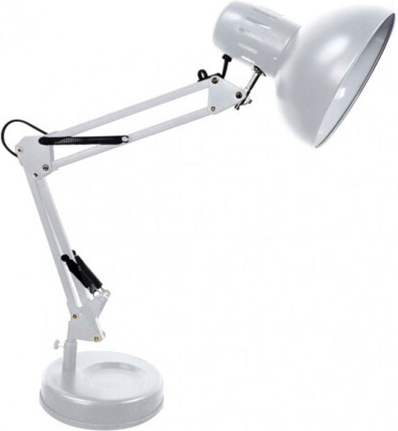 Gelenkige Rutil-Schreibtischlampe 1xe27 silber 57x39x15 cm