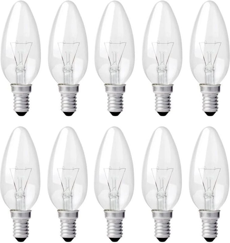 Memkey - E14 40 w klare Kerzenbirne, dimmbare Glühlampe, Warmweiß 2700 k, 400 lm, Flammen-Glühbirne, E14 Edison-Schraub-...