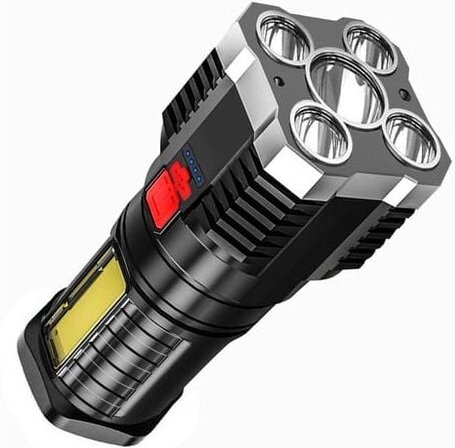 Aiperq - Ultrastarke LED-Taschenlampe, LED-Taschenlampe, 10.000 Lumen, wiederaufladbare Taschenlampe, IP65 wasserdicht, ...