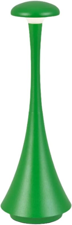 Dimmerbare kabellose LED-Tischleuchte, Aluminium-Tischleuchte, 3 Farbtemperaturen für Schlafzimmer, Grün