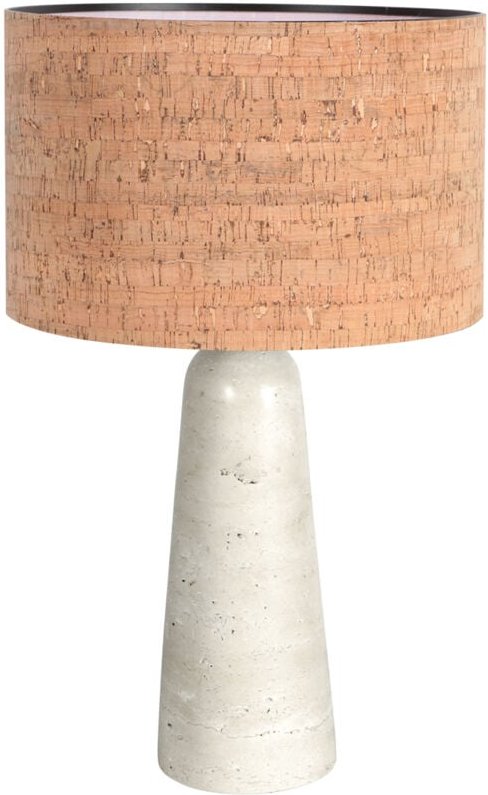 Anne Lighting - tischlampe - Travino - crème natürlich - stein