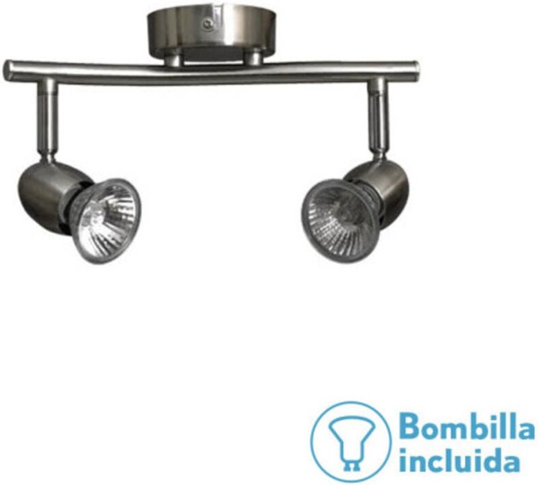 Fabrilamp - Sound Light Strip Nickel Nickel 2xgu10 Halogenbirnen inkl 15x26