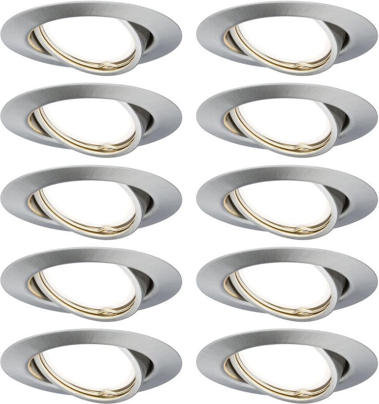 93399 LED-Einbauleuchte led GU10 Eisen (gebürstet) - Paulmann