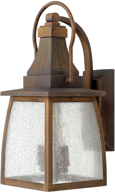 Elstead Montauk - 2 Licht Außenwandleuchte Laterne Licht Sienna IP44, E14