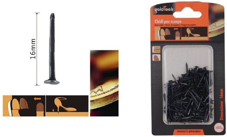 Trade Shop Traesio - Trade Shop - set confect 60GR key für scarpe 16 mm nears für repair 90888 -