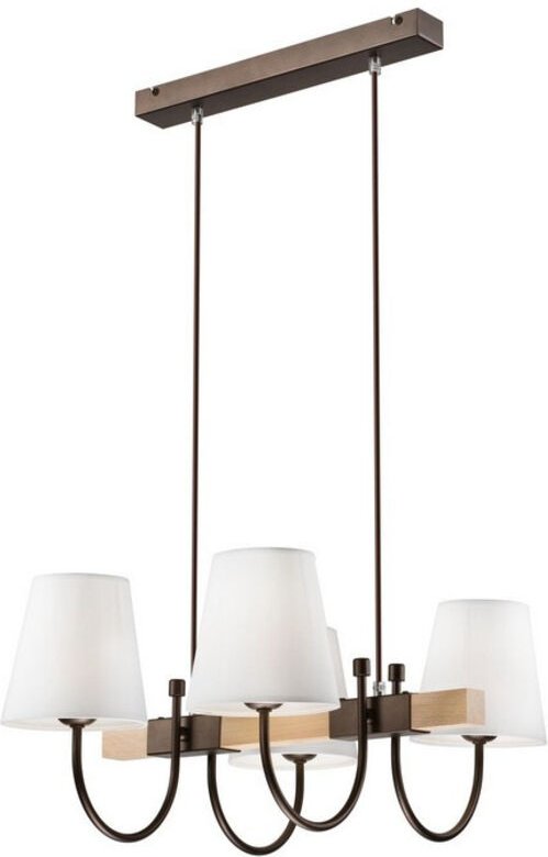 Lamkur Julietta Mehrarm-Pendel-Deckenleuchte Braun, 4x E27