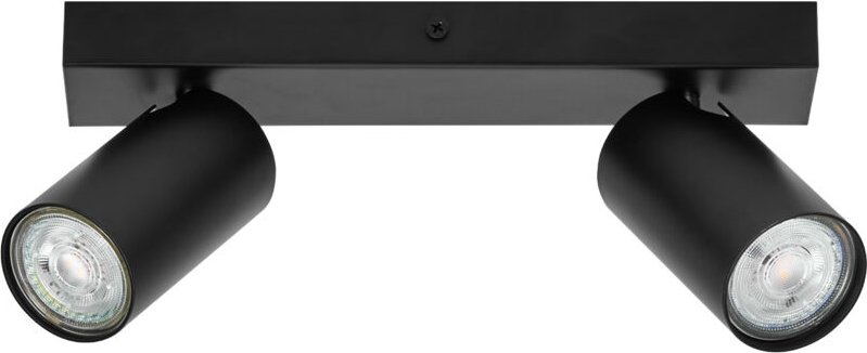 Led spot octagon 2 x 3,4W, GU10, 460lm, schwarz, 2.700K Farbtemperatur, warmweiße Lichtfarbe, zeitloses, austauschbare L...