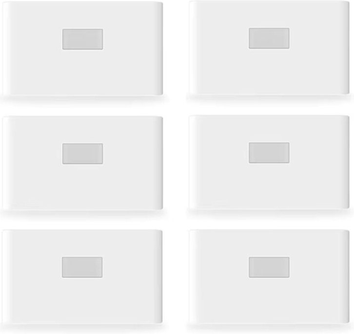 Wiederaufladbarer LED-Intelligenter Sensor Nachtbewegungssensor Wand für Schlafzimmer Flurschrank ing-6 Pcs