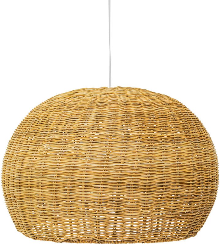 Privatefloor - Rattan-Deckenlampe - Pendelleuchte im Boho-Bali-Design - Kim Natural wood