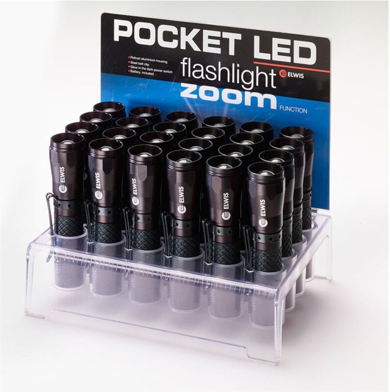 24 LED-Taschenlampe P60 - 60032 + 1 AA-Batterie - LED 60lm