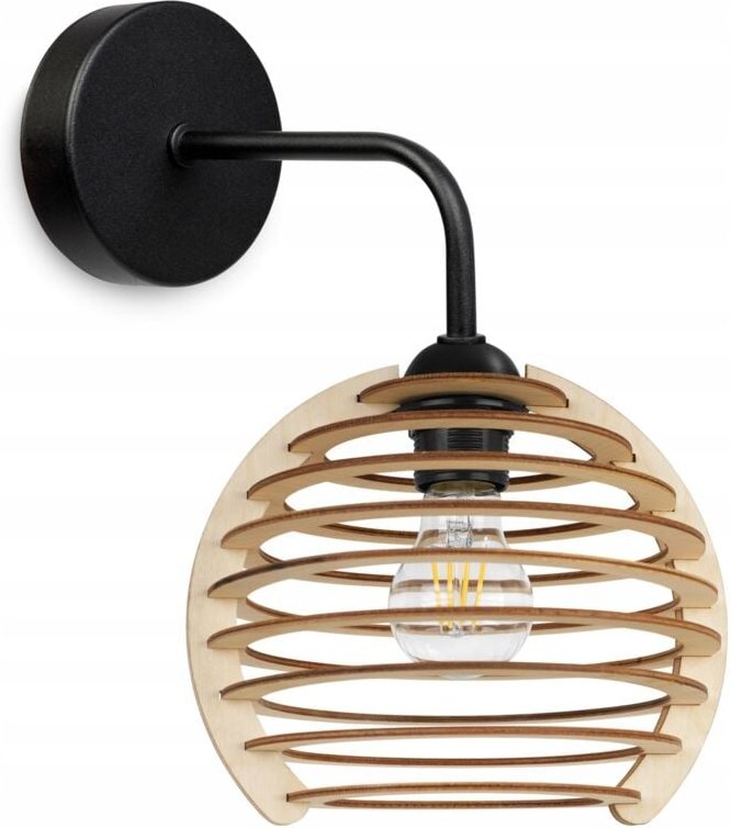 Thumbnail - Wandleuchte, quadratische Lampe, Deckenleuchte, Holzlampenschirm, LED