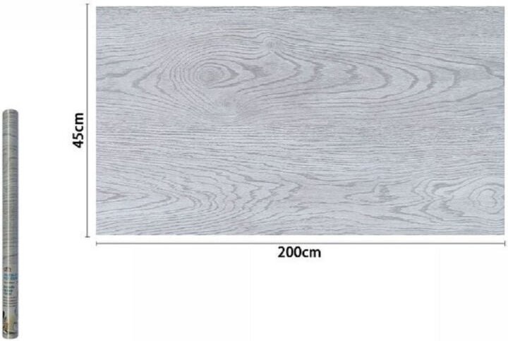 Trade Shop Traesio - Trade Shop - Weiße Klebefolie in Holzoptik, Rolle 45 cm x 2 m, Möbelschubladen 71230 Home -